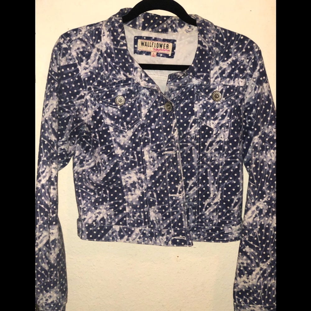 ⚡️⚡️Wallflower print jean jacket⚡️⚡️